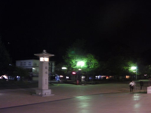 夜の宮島桟橋